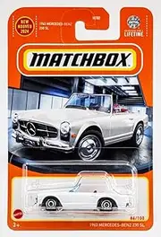 [Matchbox] 1963 Mercedes-Benz 230 SL 86/100 1:64 Scale Die-Cast Car, White