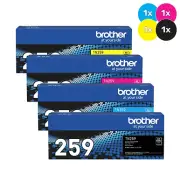 Brother TN-259 Toner Cartridge Bundle Pack - Includes [1x Black, Cyan, Magent...