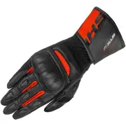 STX 2.0 Perforated Ladies Black Red Motorcycle Gloves