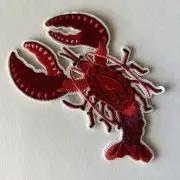 Lobster Embroidered Iron On Patch Sew On Beach Sea Food Seafood