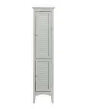 Elegant Home Fashions Glancy Linen Towel Cabinet Grey