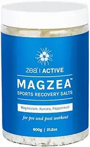 Zea MAGZEA Sports Recovery Bath Salts 600 g – Magnesium Flakes with Kunzea, Peppermint & Lemon Ironbark – Soothing Soak for Muscle Relaxation, Inflammation Relief & Post-Workout Recovery