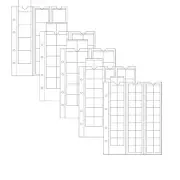 Lighthouse - Optima Assorted Clear Coin Album Pages - Packet of 5