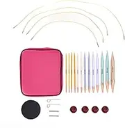 Crochet Hooks, 13 Pairs Ergonomic Crochet Hooks with Case, Coloured Design, DIY Craft Accessories, for Women, Crocheters