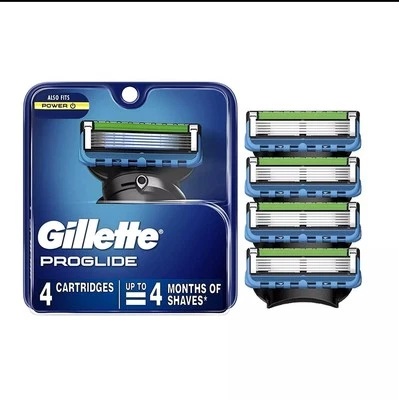 Gillette Proglide Mens Razor Blade 4 Cartridges Sealed & Fast Shipping!
