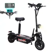 10" Electric Scooter Adult Off Road Foldable Commuter Travel E-scooter With Seat