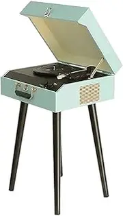 Retro Bluetooth Record Player & Multimedia Center with Built-in Speakers - 3-Speed Turntable, CD Player, AM/FM Radio | Vinyl to MP3 Recording | Wireless Music Streaming