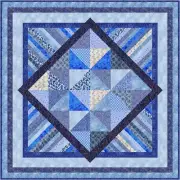 MY BLUE HEAVEN - Pre-cut Quilt Kit -All Sizes -by Quilt-Addicts - Free Post