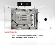 Granzon GPU Water Block For ASUS DUAL Radeon RX 6600 XT O8G OC Edition