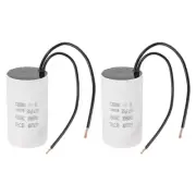 25uF CBB60 Running Capacitor, 2 Pcs Run Capacitor,White