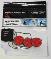 Kaiser Baas X80 Action Camera & GoPro Cameras - Camera Tether 3pk