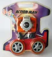 VINTAGE 90'S ACTION MAN WALKMAN CASSETTE PLAYER + MINI SPEAKERS HASBRO NEW !