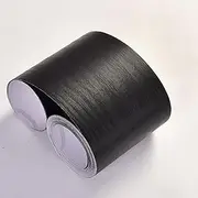 Wood Grain Repair Tape, Self Adhesive Wood Grain Repair Patch for Tables, Chairs, Baseboards, Doors, Windows, Floors, All Kinds of Furniture Renovation, Handicraft DIY(Black Wood Grain,12cmx5m)