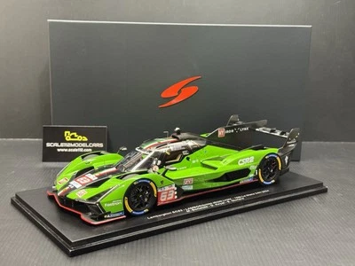 LAMBORGHINI SC63 3.8L V8 TURBO 24h LE MANS 2024 #63 1/18 Scale Model Spark