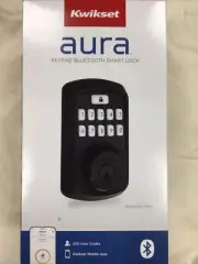 Kwikset Aura Keypad Bluetooth Smart Lock Matte Black 99420-003 New Sealed