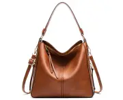 Women’s Leather Handbag Shoulder Bag Brown