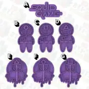 Squid Game - Cookie cutter and embosser stamp set