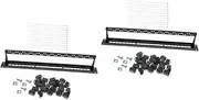 jojofuny 2pcs Module Rack Mount Network Supply Wall Mount Panel Horizontal Rackmount Ethernet Cable 24 Port Patch Panel