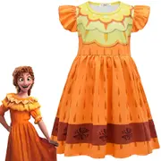 Girls Pepa Disney Encanto Madrigal Princess Dress - 7-8 Years