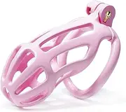 Male Chastity Cage with Lock & 4 Rings Nylon Virginity for Men Restraint Unnoticeable (Comfort)
