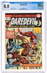 Daredevil #120 (Marvel, 1975) Key 1st El Jaguar CGC 8.0 OW White Pages