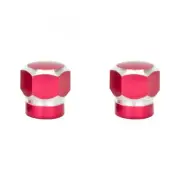 Trik Topz Valve Caps Hex 2-Tone Red SV Intended For Use With Schrader Valves