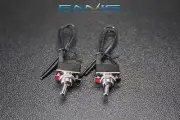 2 PCS ON OFF TOGGLE SWITCH PRE WIRED 2 AMP 250V 4 A 125V SPST ROCKER IBTSSS