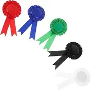 ADOCARN 5pcs Tinplate Commemorative Badge Ribbon for Birthday Decorations Metal Ribbons Recognition Pin