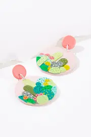 Arizona Cactus Dangle Earrings--SEEK-ARIZONA