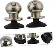 CANIGHT 2pcs Mini Joystick Game Controller for Phone Tablet Metal Joysticks Strong Suction Stable Base for Fast Shooting Winning Silver