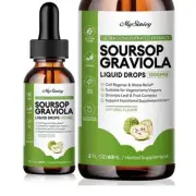 60ML Soursop Liquid Drops Soursop Leaf Vitamin Immune Boost GutHealth 2025