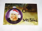 2015 Benchwarmer BOBBI BILLARD Holiday #19 Gold Foil Ornament Auto / Playboy WOW