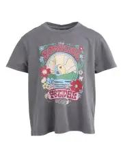 [Eve Girl] Solstice Tee (8 - 16 Years) in Charcoal