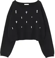 PROPORTION BODY DRESSING(プロポーションボディドレッシング) Women's Sweater, Bijou Knit Pullover Knit