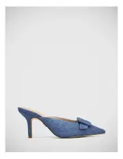 [Wittner] Lacina Denim Textile Mule in Blue