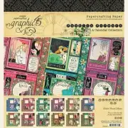 GRAPHIC 45 "FASHION FORWARD" 8X8 PAPER PAD CALENDAR RETIRED SCRAPJACK'S PLACE