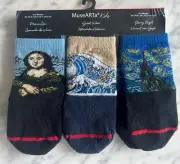 MuseARTa Art Kids Socks 6-12 Months EU 15-18 US 2-3,5 Da Vinci Van Gogh Hokusai