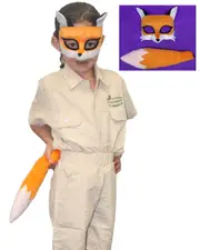 Deluxe Fox Costume Mask and Tail