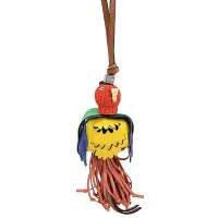 在飛比找Yahoo奇摩購物中心優惠-LOEWE 立體鸚鵡造型皮飾鑰匙圈/吊飾