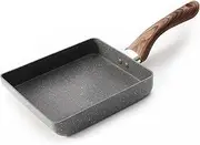 Zaigon All-in-One Tamagoyaki Pan - 18 x 15 cm Non-Stick Omelette Pan for Japanese Omelettes - Dishwasher/Induction - Also as a Small Pan for Tamago and Egg Dishes