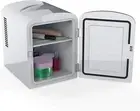 Mini Fridge Skincare Cosmetics Makeup Cans Portable Refrigerator Cooler Silver