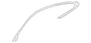 Genuine Jaguar 2007-2015 XK Coupe Front Left Upper Seal Part# C2P21688