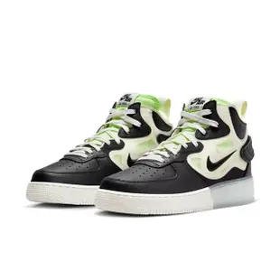 【NIKE 耐吉】休閒鞋 運動鞋 AIR FORCE 1 MID REACT 男鞋 黑綠(DQ1872100)