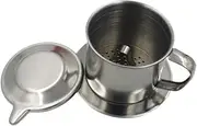 MYCENSE Vietnamese Coffee Maker Filter, Coffee Filter,Hand Coffee Filter Cup,Stainless Steel for Kitchen Camping, 9Q