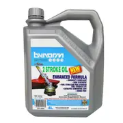Lawnmower Oil 4Ltr 2 Stroke Bynorm Chainsaw Grass Trimmer Brush Cutter Mower