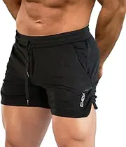 [Generic] Men's Gym Running Shorts - Workout Athletic Bodybuilding Fitness with Pockets, Quick Dry Training Football Pant for Running and Sports
