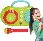 Karaoke Machine for Kids | Portable Singing Machine with Microphone | Interactive Kids Music Machine, Microphone Karaoke Set, Toddler Singing Machine, Fun Educational Music Toy for Boys, Girls