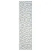 Calm 418 Frost In White : Runner Rug