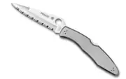 Spyderco Police Folding Utility Knife - Serrated - VG-10 Stainless Steel