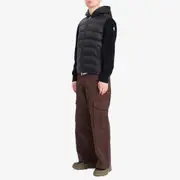Moncler Hybrid Zip Through Hooded Jacket